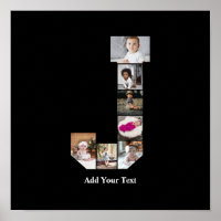 Design Your Own Letter J Photo Collage