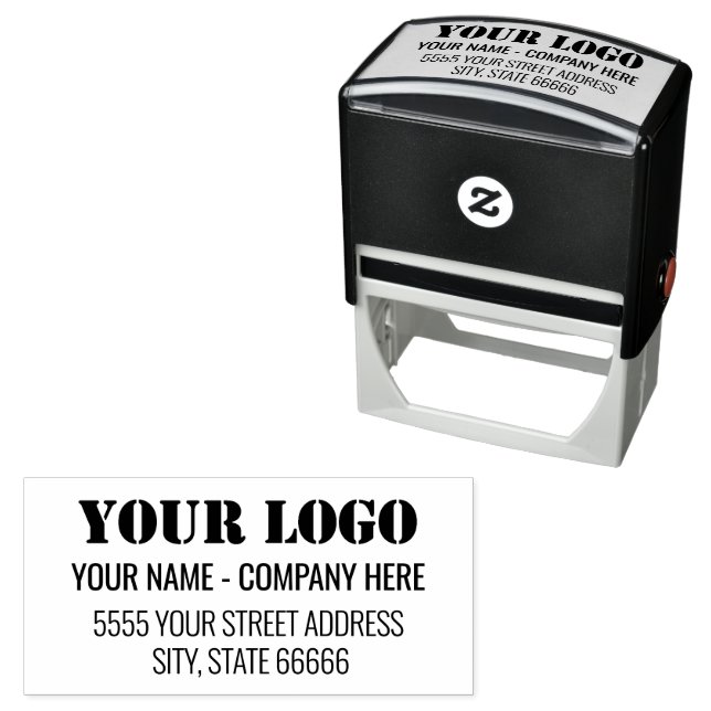 Design Your Own Logo Address Self-inking Stamp (In Situ)
