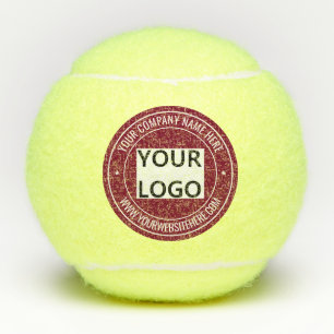 Design Your Own Logo and Text Tennis Balls Example