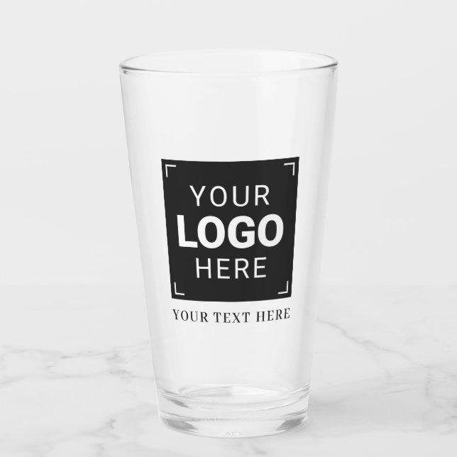 Design Your Own Logo Design Glass (Front)