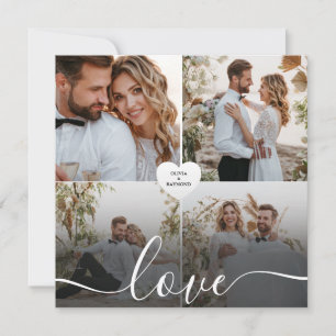 Design Your Own Love Collage Photography Announcement