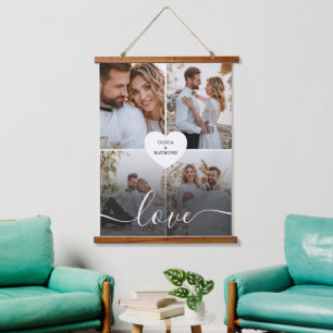Design Your Own Love Collage Photography Hanging Tapestry