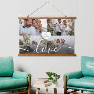 Design Your Own Love Collage Photography Hanging Tapestry