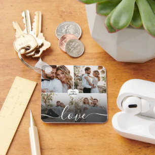 Design Your Own Love Collage Photography Key Ring