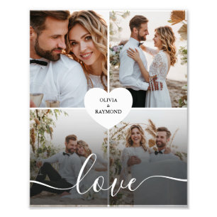 Design Your Own Love Collage Photography Photo Print