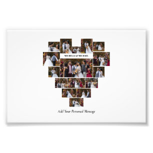 Design Your Own Love Heart Shaped Photo Collage