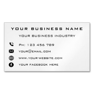 Design Your Own Magnetic Business Card Template