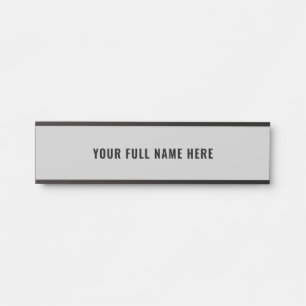 Design Your Own Name Door Sign Custom Colour Font