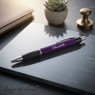 Design Your Own Name on This Dark Purple Emmy