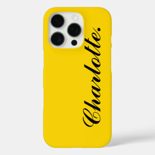 Design Your Own Name on This Gold iPhone 16 Pro Case