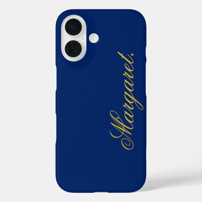 Design Your Own Name on This Navy Case-Mate iPhone Case (Back)