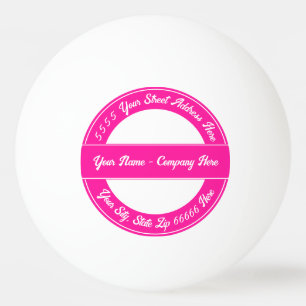 Design Your Own Name Text Ping Pong Ball Template
