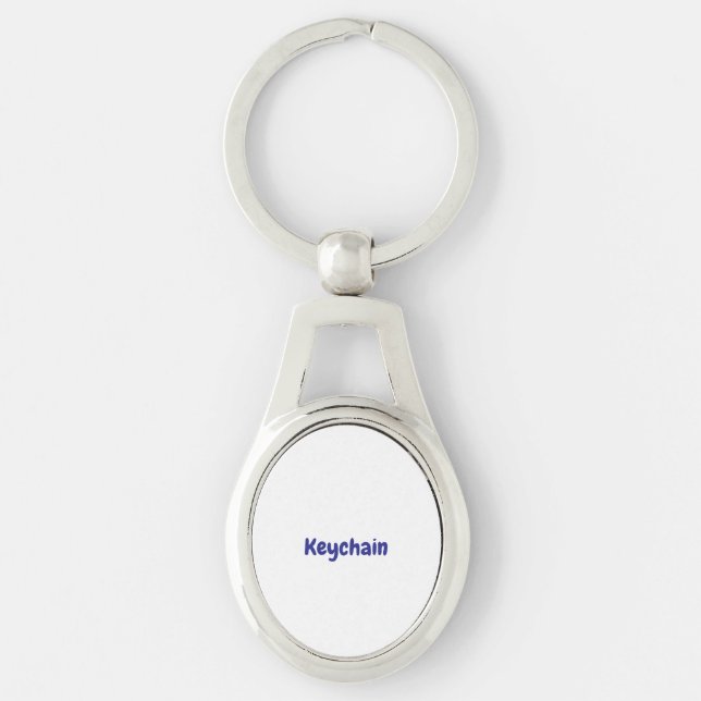 Design Your Own Oval Key Ring (Front)