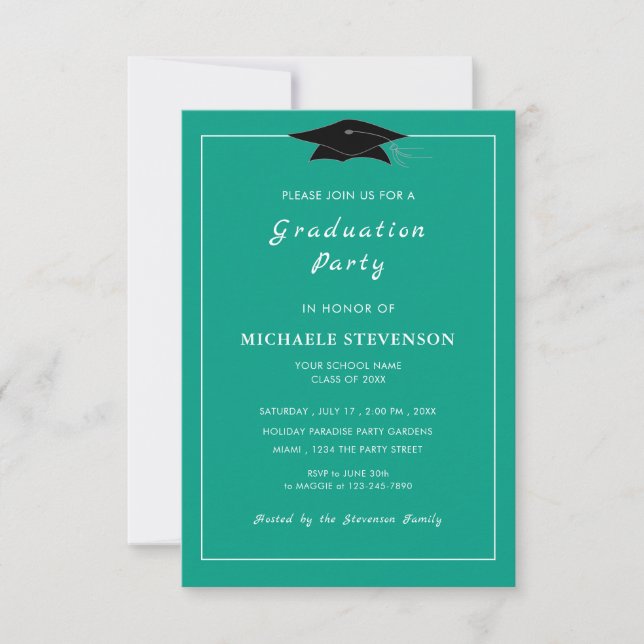 Design Your Own Personalised Graduation Invitation (Front)