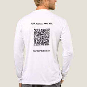 Design Your Own Personalised Text QR Code Business Tri-Blend Shirt