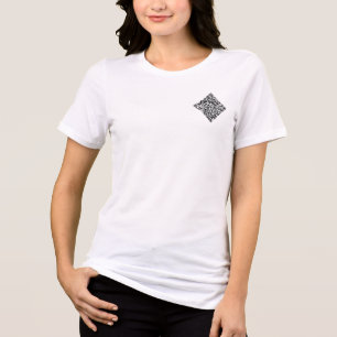 Design Your Own Personalized Custom QR Code Tri-Blend Shirt