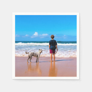Design Your Own Pet Photo Napkins Personalised