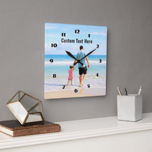 Design Your Own Photo Clock with Custom Text