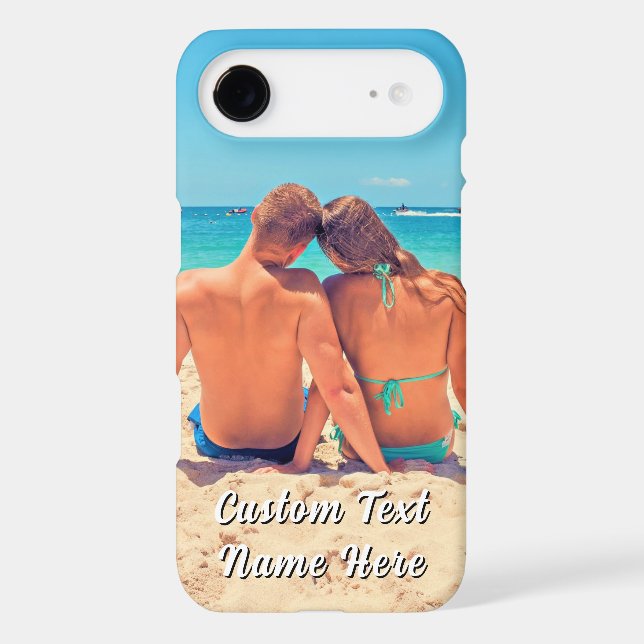 Design Your Own Photo iPhone Case Personalise Text (Back)