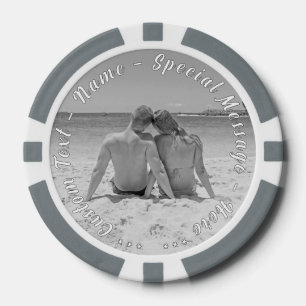 Design Your Own Photo Poker Chips with Custom Text