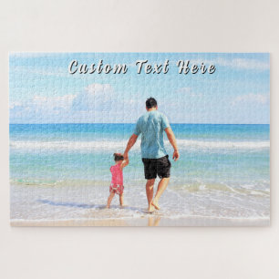 Design Your Own Photo Puzzle Gift with Text Name