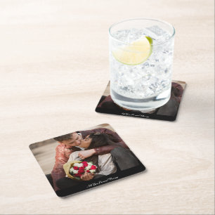 Design Your Own Photo  Square Paper Coaster
