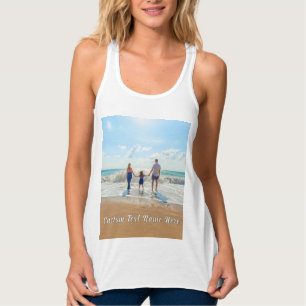 Design Your Own Photo Tank Top Personalised Text