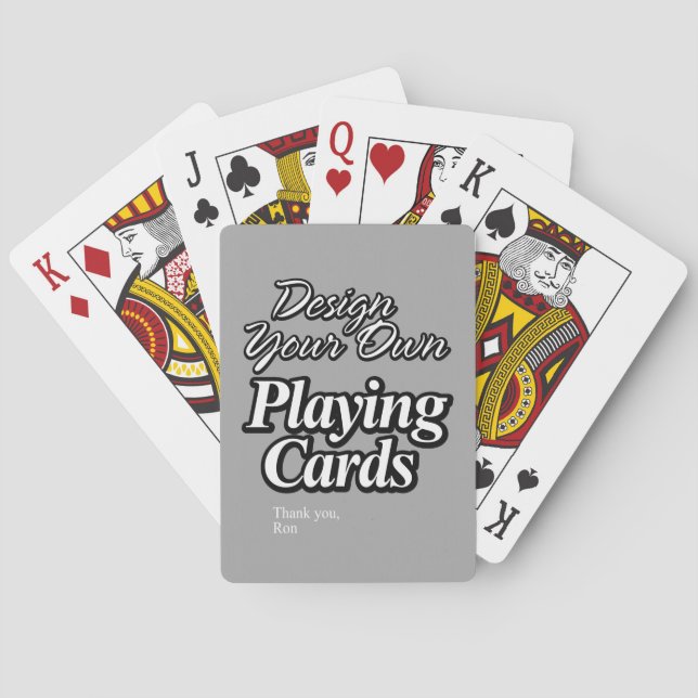 Design Your Own Playing Cards (Back)
