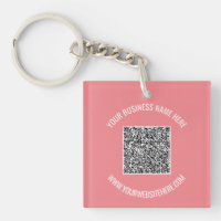 Design Your Own QR Code and Custom Text Keychain