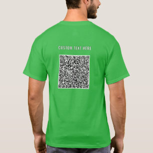 Design Your Own QR Code and Custom Text T-Shirt