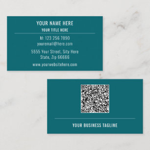 Design Your Own QR Code Business Card Template