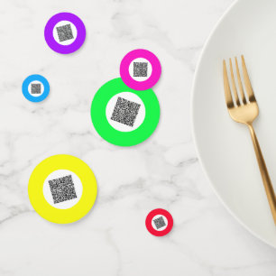 Design Your Own QR Code Creative Confetti Example