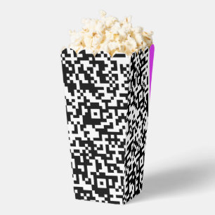Design Your Own QR Code Popcorn Box Example