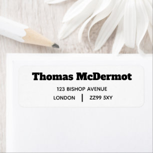 Design Your Own Return Address UK Label