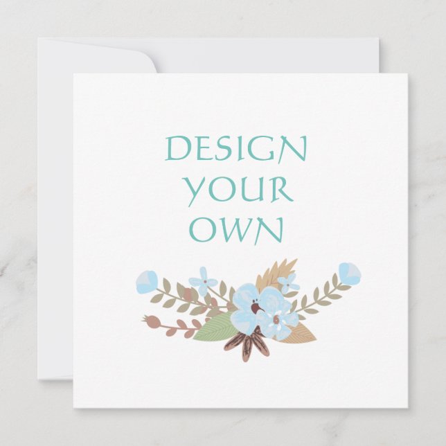 Design Your Own Save The Date Announcement (Front)