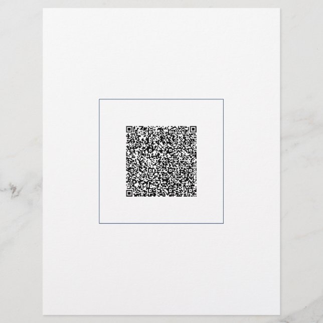 Design Your Own Scan QR Code Letterhead Template (Back)
