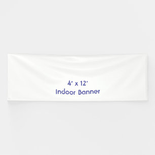 Design Your Own Simple 4' x 12' Indoor Vinyl Banner