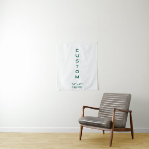 Design Your Own Simple Custom 34" x 40" Small Tapestry