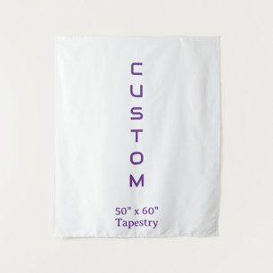 Design Your Own Simple Custom 50" x 60" Medium Tapestry