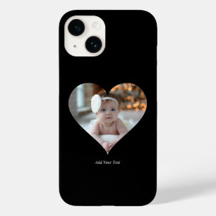 Design Your Own Single Heart Shaped Photo Case-Mate iPhone 14 Case