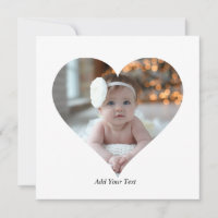 Design Your Own Single Heart Shaped Photo