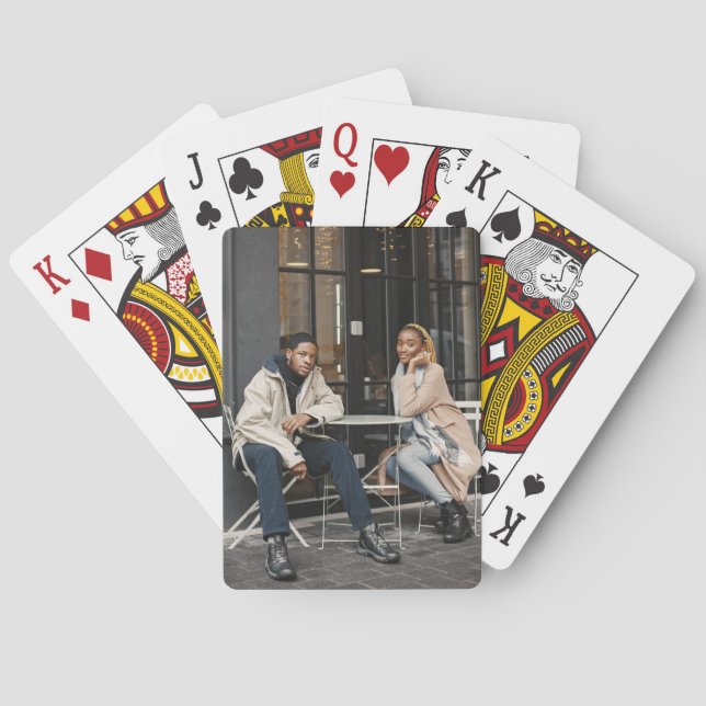 Design Your Own Single Photo Playing Cards (Back)