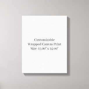 Design Your Own Size: 11" x 14" Canvas Print