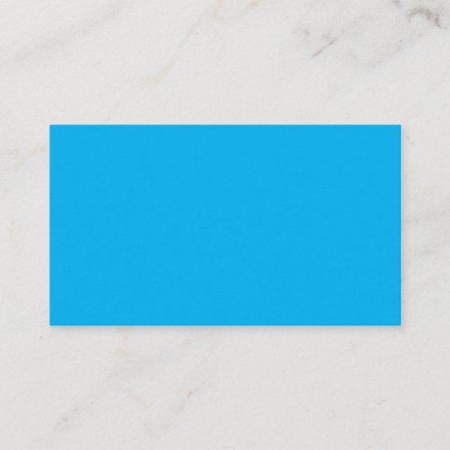 Design Your Own Solid Sky Blue Business Card (Front)