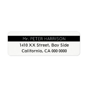 design your own striped blk & white Mr.