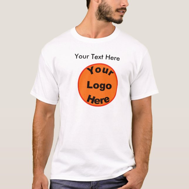 Design Your Own T-Shirt W/Logo & Front & Back Text (Front)