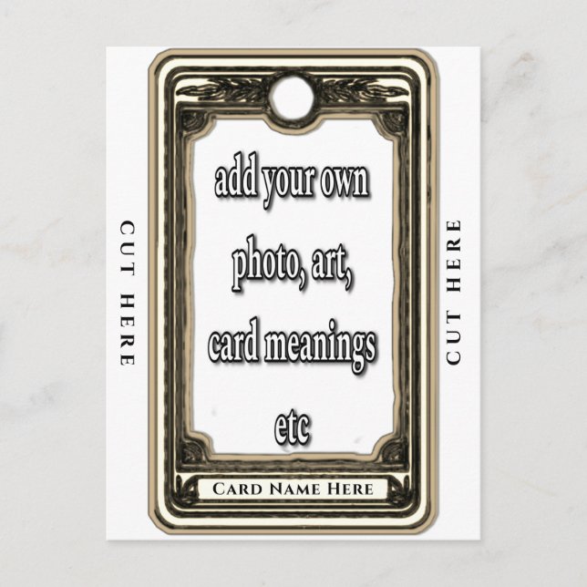 Design Your Own Tarot Card (Front)