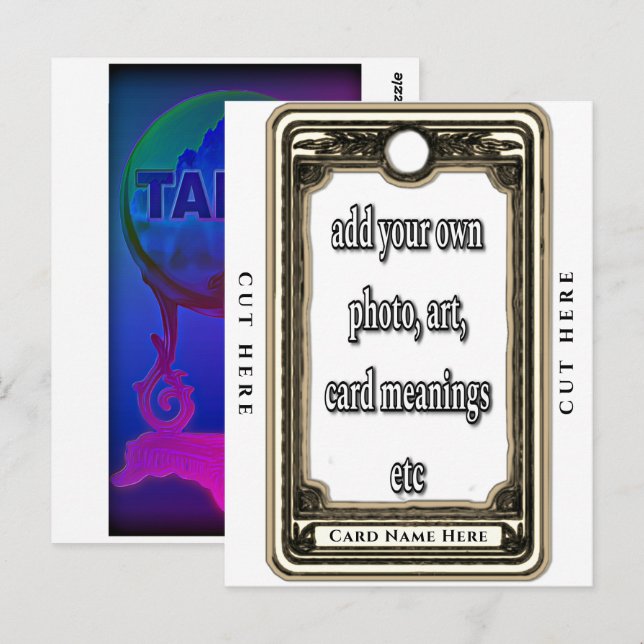 Design Your Own Tarot Card (Front/Back)