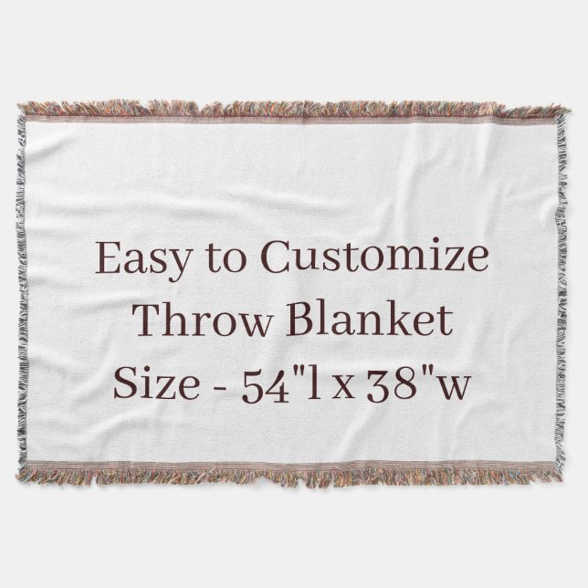 Design Your Own Throw Blanket (Front)