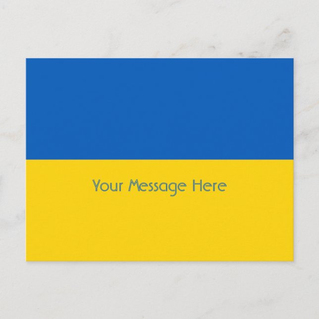 Design Your Own Ukraine Postcard (Front)
